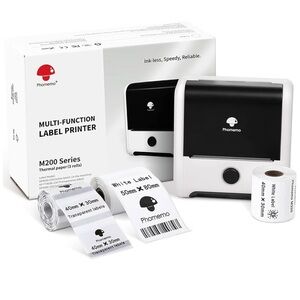 Phomemo M200 Thermal Printer Bluetooth POS Receipt Label Maker for Android & iOS